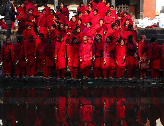 साँखुका व्रतालुको पशुपतिनाथ यात्रा- तस्विर